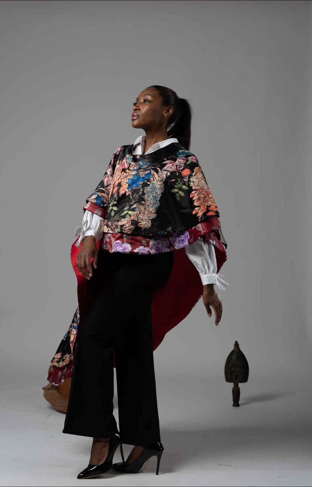 Esmee Floral Cape Blazer