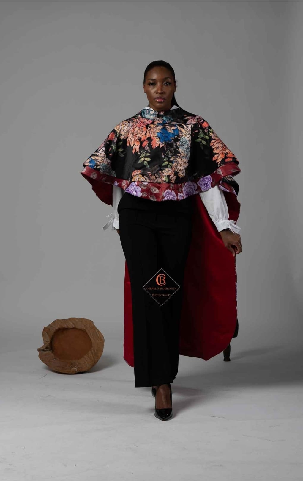 Esmee Floral Cape Blazer