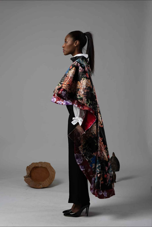 Esmee Floral Cape Blazer