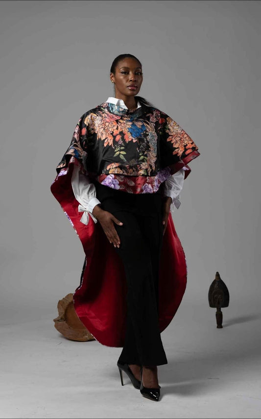 Esmee Floral Cape Blazer