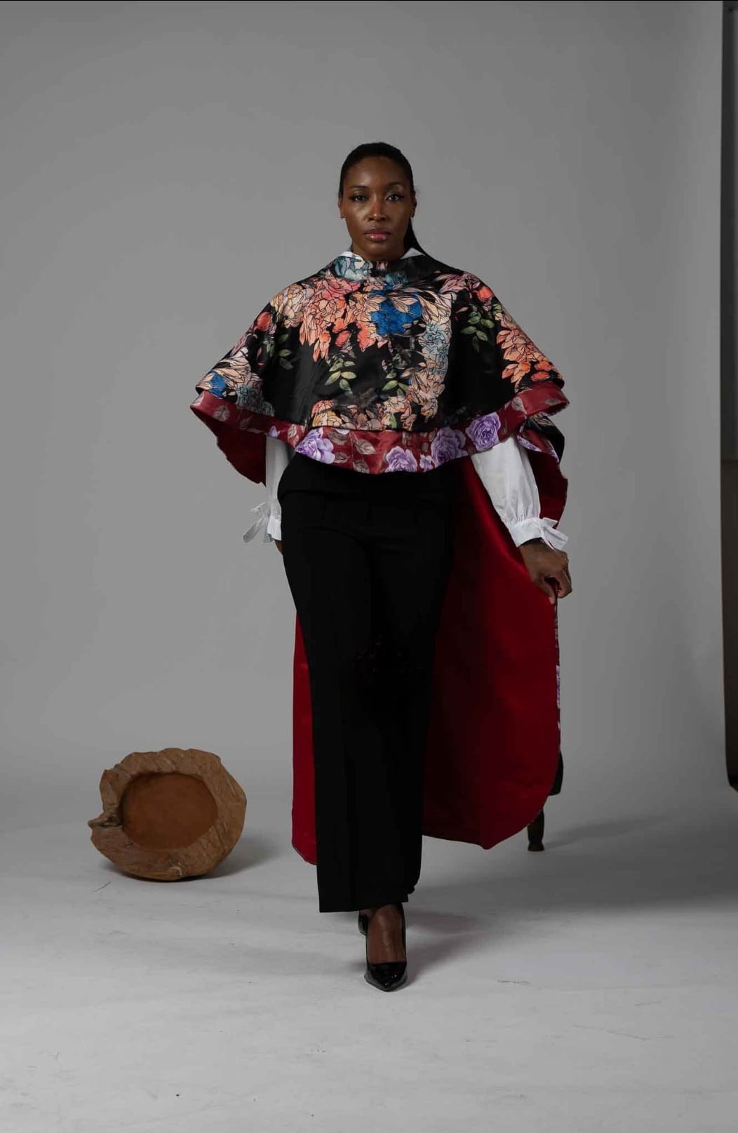 Esmee Floral Cape Blazer