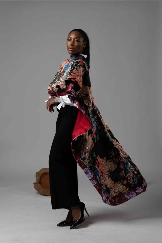 Esmee Floral Cape Blazer